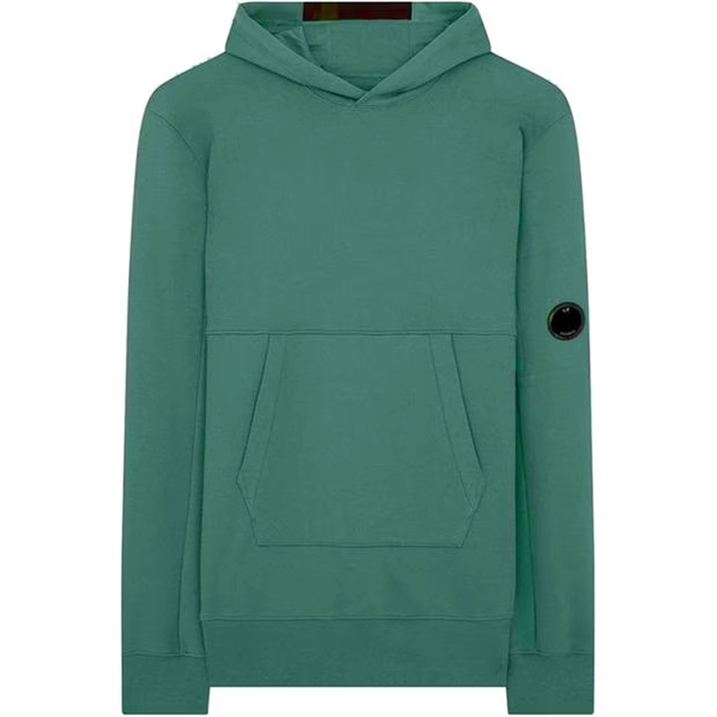 CP Company Diagonal Raised Fleece Hoodie - Green